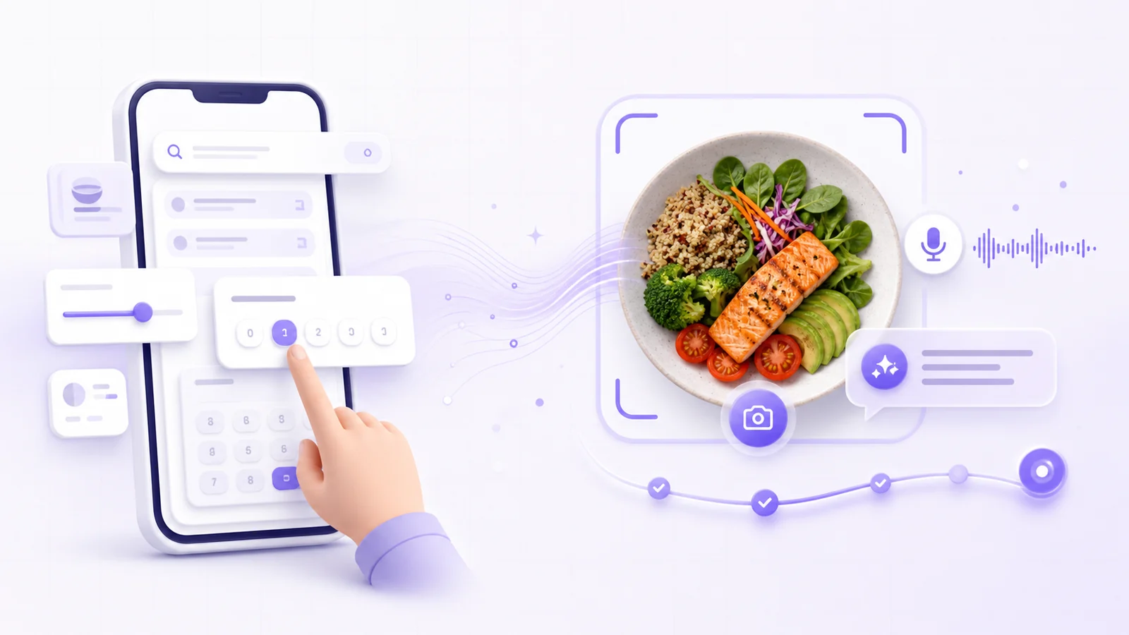 Manual food entry compared with photo, voice, and AI-assisted food logging