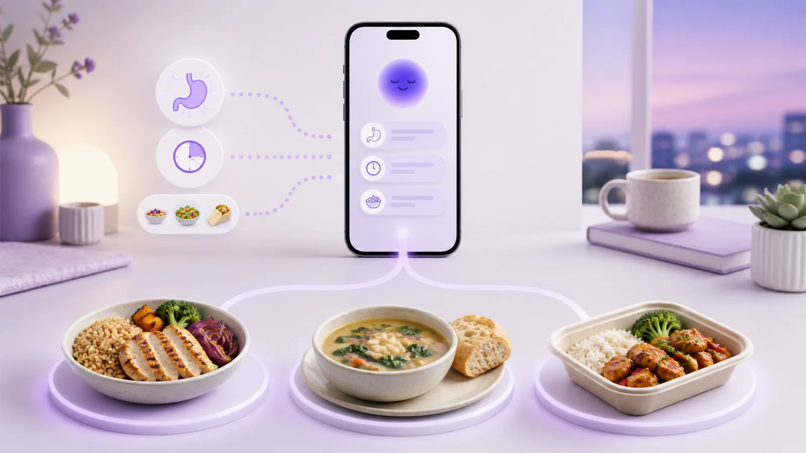 Three practical dinner choices guided by hunger, time, and the rest of the day